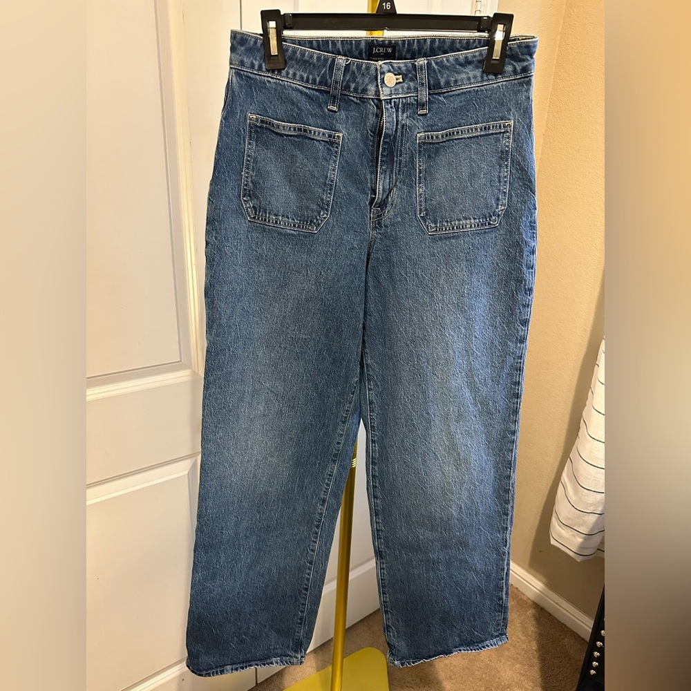 J. Crew Relaxed Fit Blue Jeans-wide legged size 29